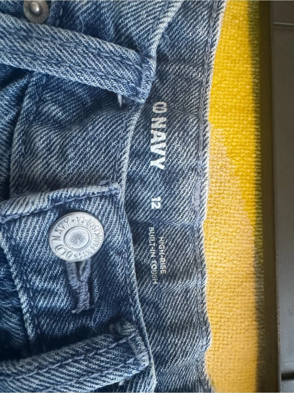 Old Navy Blue Denim Shorts with Star Accents